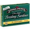 thumbnail image 1 of Crown Prince 1-Layer Brisling Sardines in Mustard (Pack of 6), 1 of 1