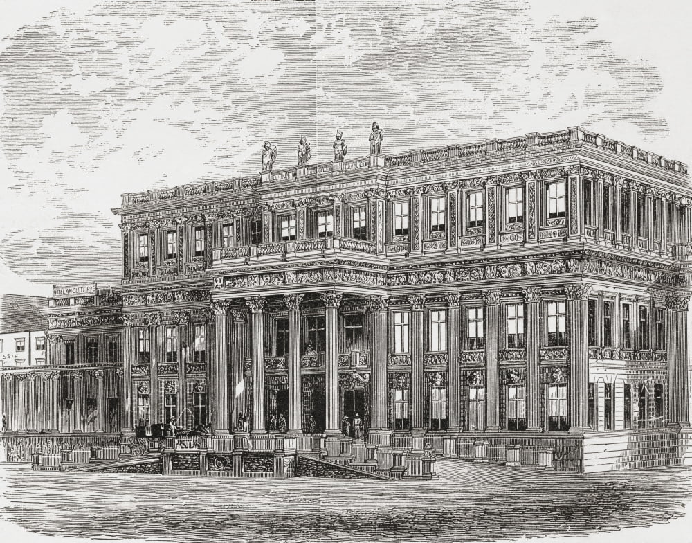 The Crown Prince Palace Aka Kronprinzenpalais Berlin Germany In The 19Th Century From Pictures From The German Fatherland Published C1880 Canvas Art - Ken Welsh Design Pics (17 x 13)