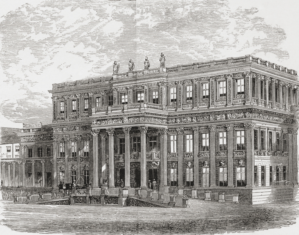 The Crown Prince Palace Aka Kronprinzenpalais Berlin Germany In The 19Th Century From Pictures From The German Fatherland Published C1880 Canvas Art - Ken Welsh Design Pics (34 x 26)