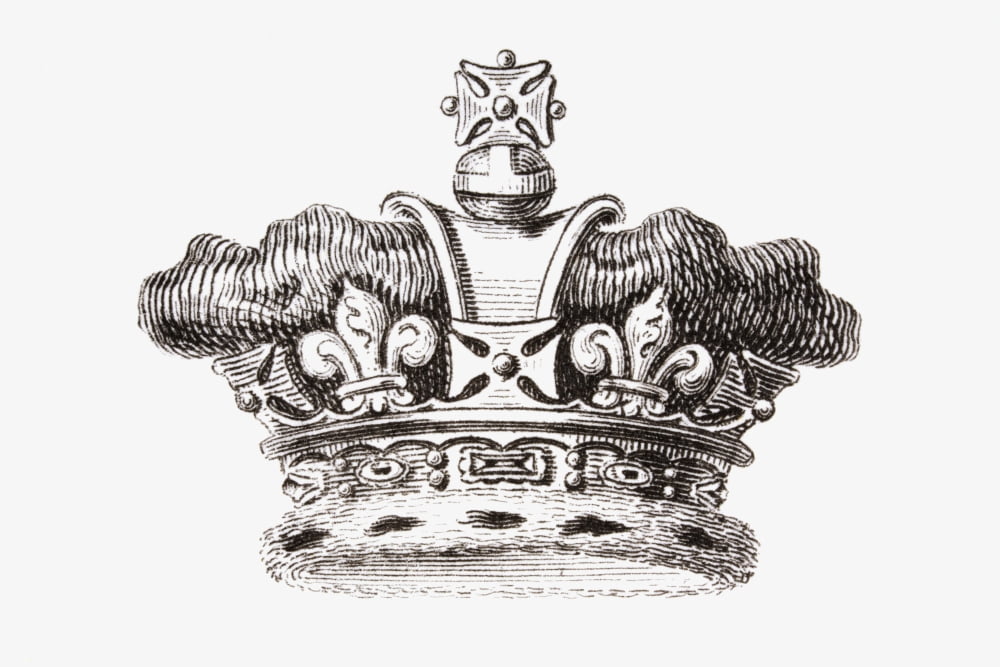 The Crown Of The Prince Of Wales From The Cyclopaedia Or Universal Dictionary Of Arts Sciences And Literature By Abraham Rees Published London 1820 Canvas Art - Ken Welsh Design Pics (19 x 12)