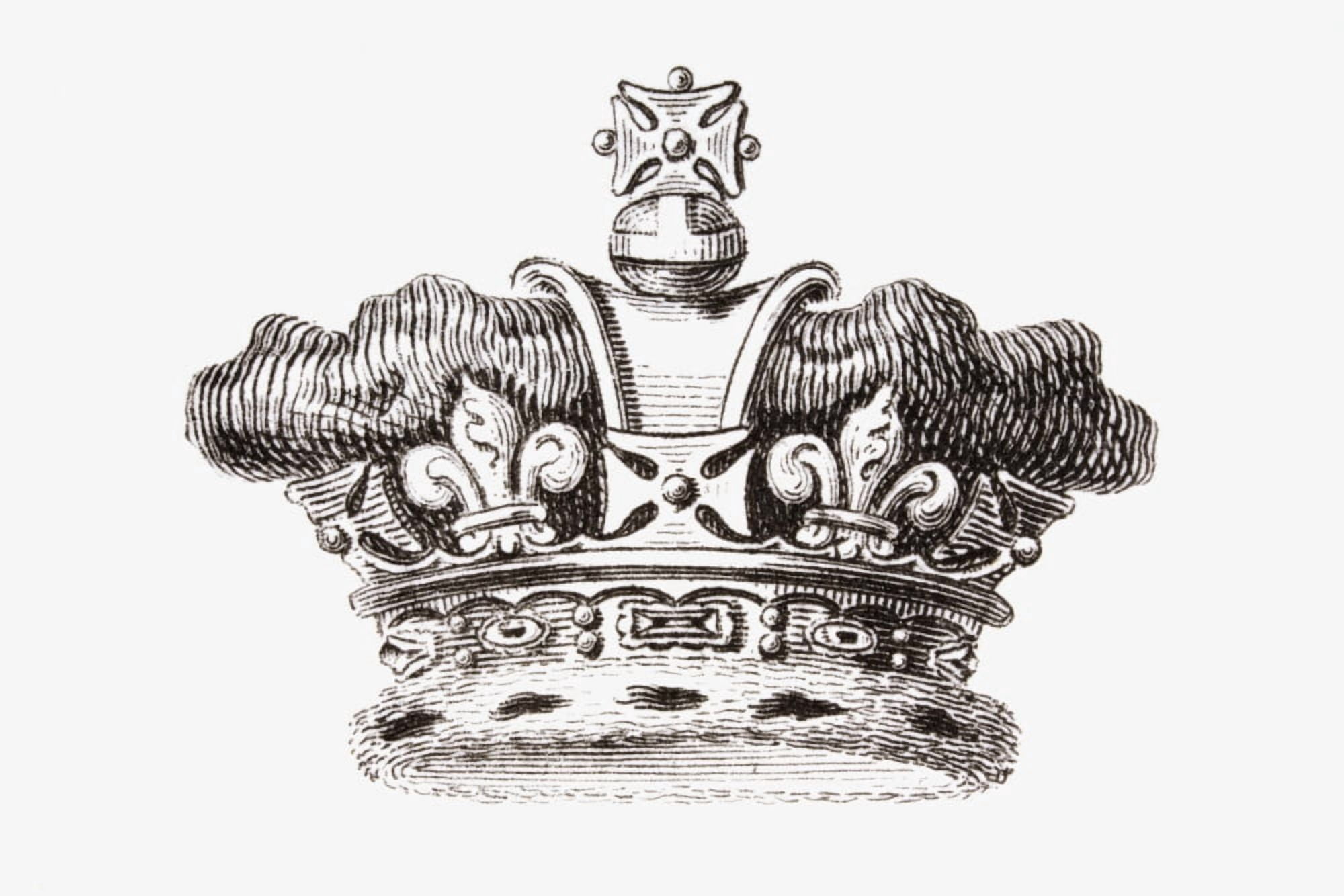 The Crown Of The Prince Of Wales From The Cyclopaedia Or Universal Dictionary Of Arts Sciences And Literature By Abraham Rees Published London 1820 Canvas Art - Ken Welsh Design Pics (38 x 24)