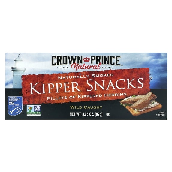 Crown Prince Natural Kipper Snacks - Low In Sodium, 3.25 oz