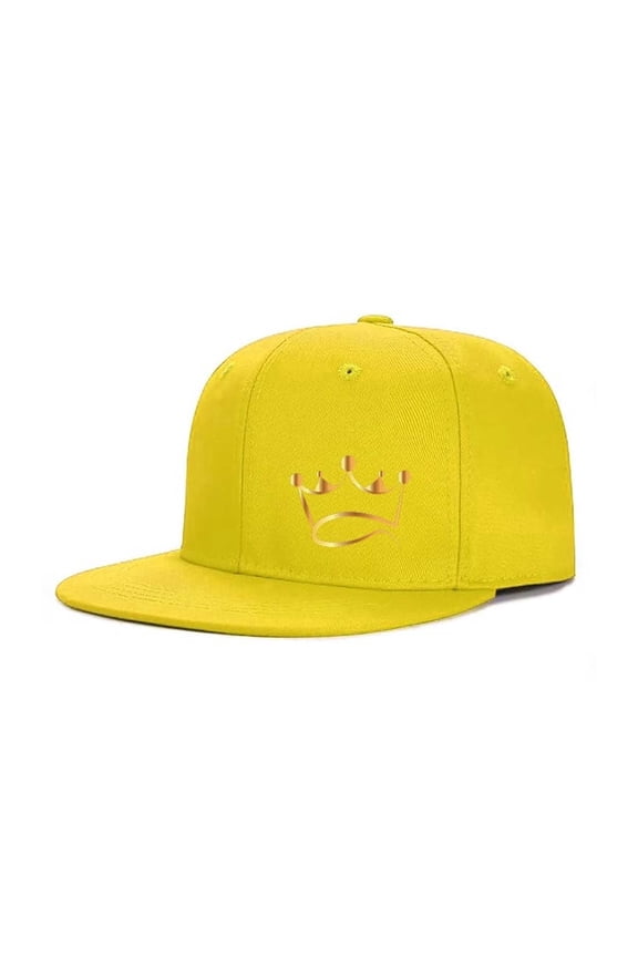 Crown Print Embroidered Color Block Trucker Hat Unisex Adjustable Cotton Breathable Fashion Cap for Travel Daily Wear