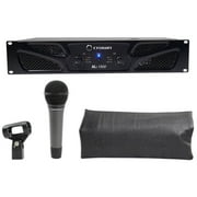 Crown Pro XLi1500 900w 2 Channel DJ/PA Amplifier Amp XLI 1500+AT Microphone