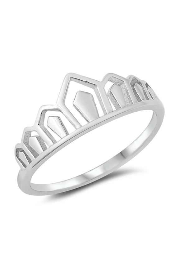 Crown Queen Princess Toe Ring .925 Sterling Silver Band Jewelry Female Male Unisex Size 9