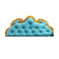 thumbnail image 1 of Crown Reading Wedge Pillow for Bed Princess Style, Large Velvet Headboard Back Pillow for Bed Backrest Bedside Cushion 47x21in, Adult Family Sofa Couch Support, 1 of 5