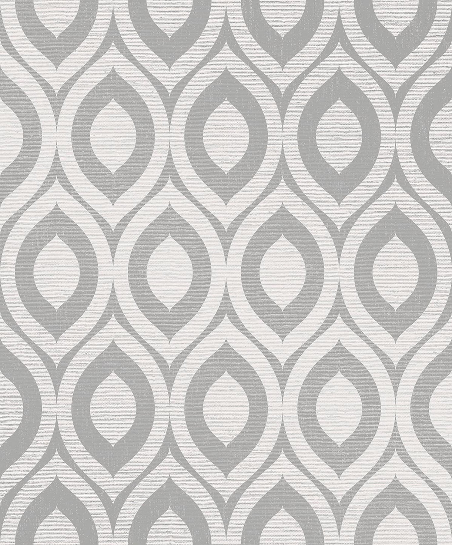 Rimini Grey Geometric Non-pasted Washable Wallpaper
