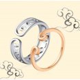 thumbnail image 1 of Crown Ring White Gold Zircon Engagement And Wedding Band With Open Design Fashion Jewelry For Her Lustre Shine, 1 of 3