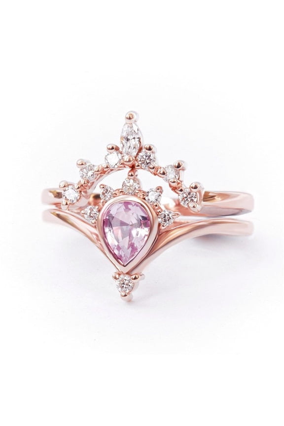 Crown Ring Zircon Inlaid Gold Plated Copper Fashion Jewelry Holiday Gift Princess Queen Statement Durable Ring