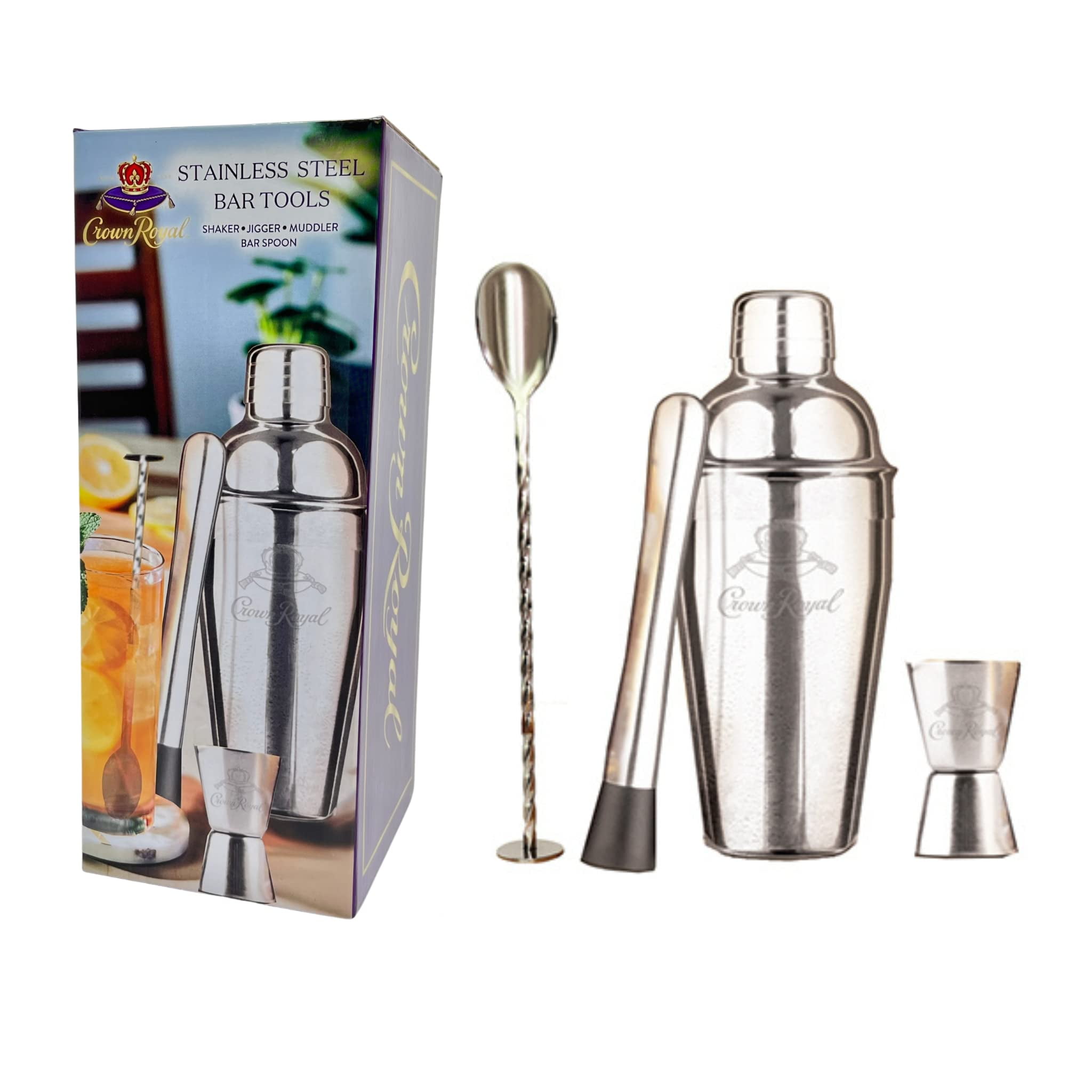 https://i5.walmartimages.com/seo/Crown-Royal-4-Piece-Stainless-Steel-Bar-Tools-Compatible-Perfect-Home-Bartending-Kit-and-Cocktail-Shaker-Set-For-an-Awesome-Drink-Mixing-Experience_3416f072-7e7c-4f0b-aa0f-a92f06205189.ee3e570c7d3514a4015311690a054dec.jpeg