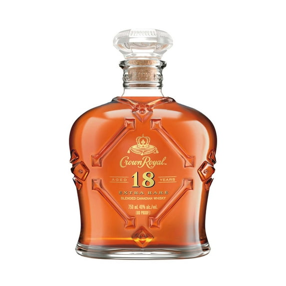 Crown Royal Aged 18 Years Extra Rare Blended Canadian Whisky, 750 mL, 40% ABV