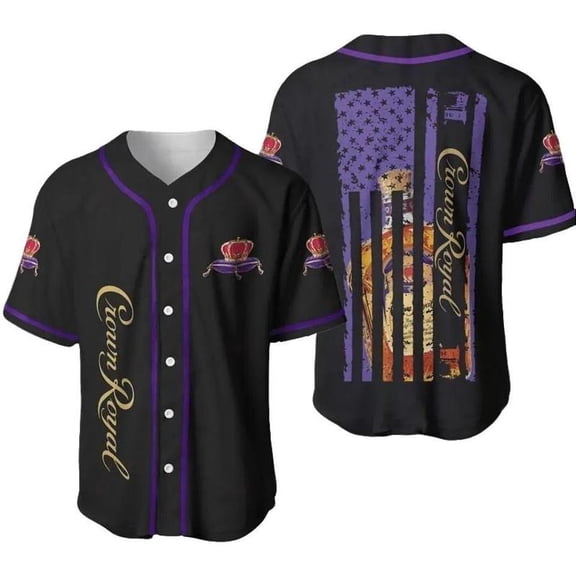 Crown Royal Baseball Jersey Beer Lover Baseball Jersey Gift For Him For Her Button Down Je