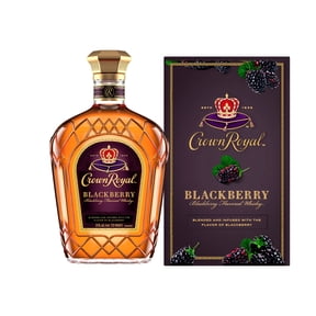 Crown Royal Blackberry Flavored Whisky, 750 ml, 35% ABV