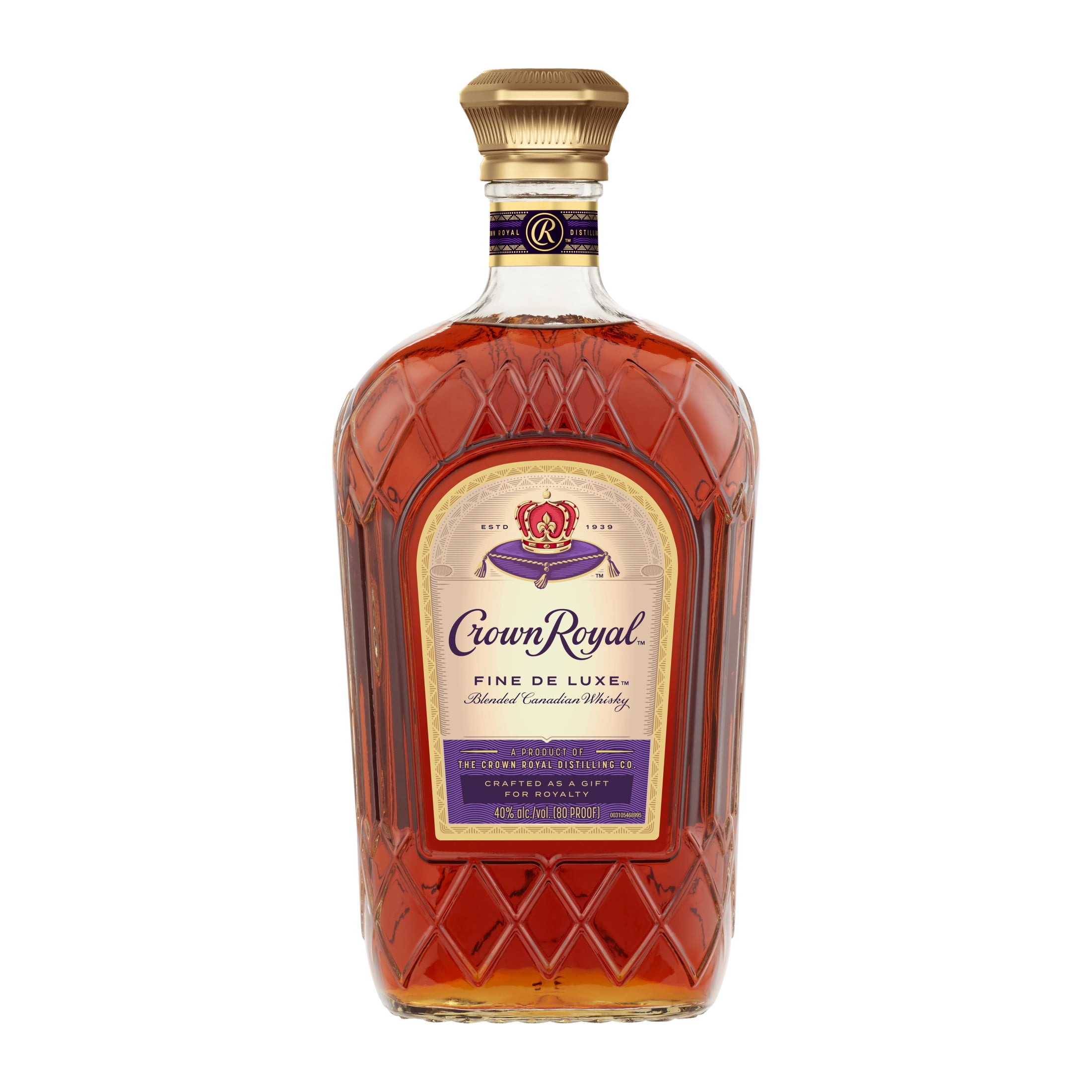 Crown Royal Fine De Luxe Blended Canadian Whisky, 1.75 L, 40% ABV