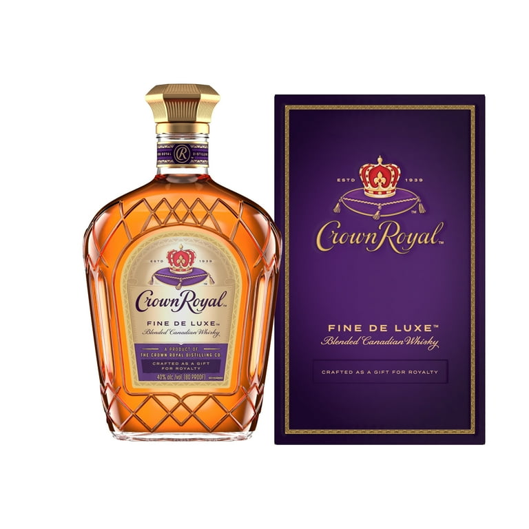 Crown Royal Fine De Luxe Blended Canadian Whisky, 750 mL, 40% ABV
