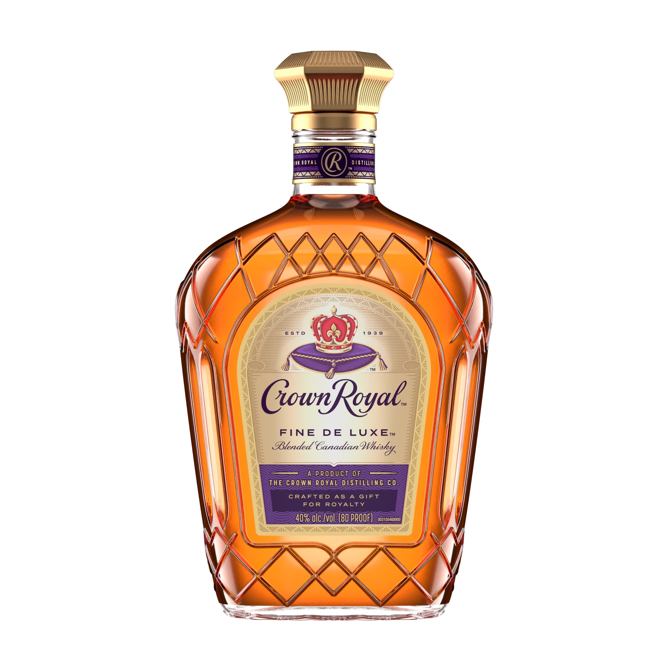 Crown  ブレンデッドウイスキー 750ml Crown Royal Fine De Luxe Blended Canadian Whisky, 750 mL, 40