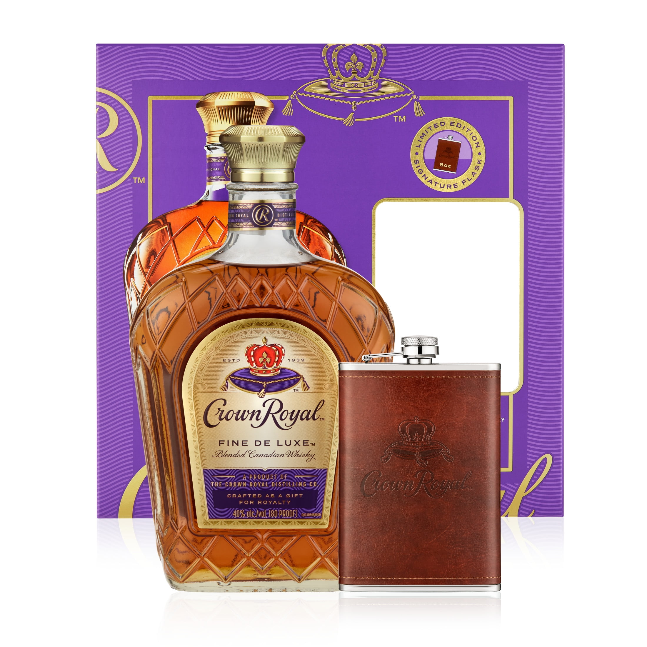Crown Royal Fine De Luxe Blended Canadian Whisky, 750 mL Bottle