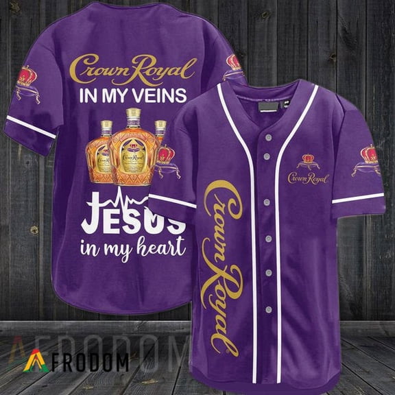 Crown Royal In My Veins Baseball Jersey - Hot Sale 2026