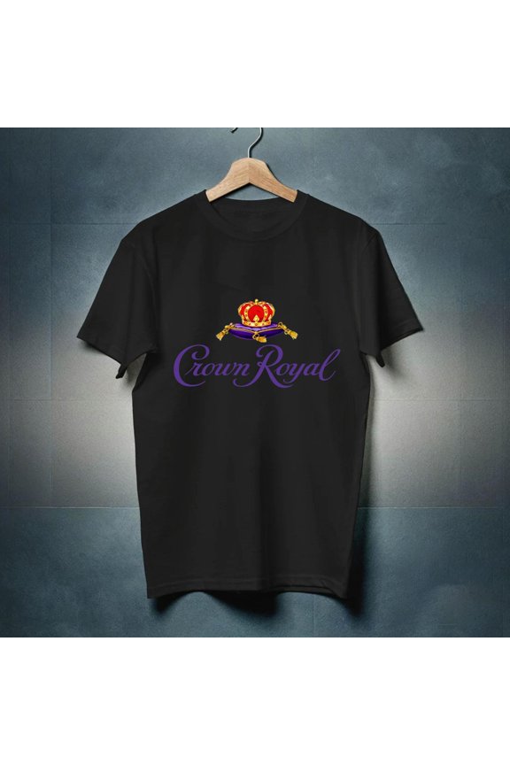 Crown Royal Logo - Black Shirt - Ships Fast! High Quality! Active-TH1919