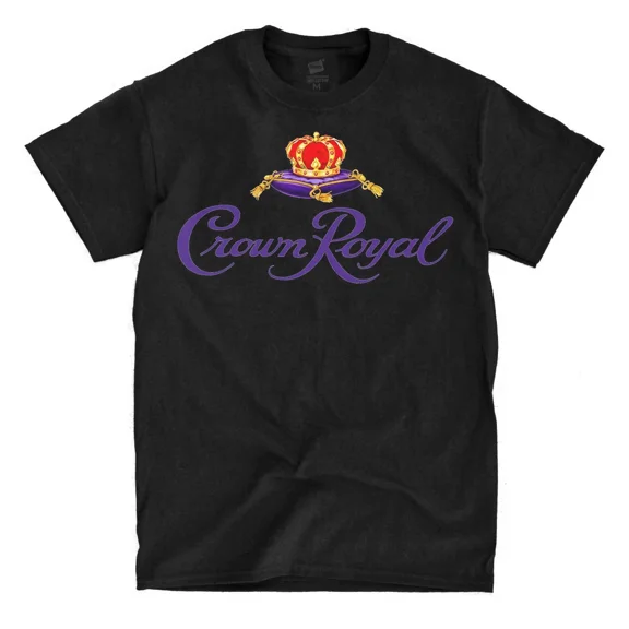 Crown Royal Logo - Black Shirt - Ships Fast! High Quality! Active