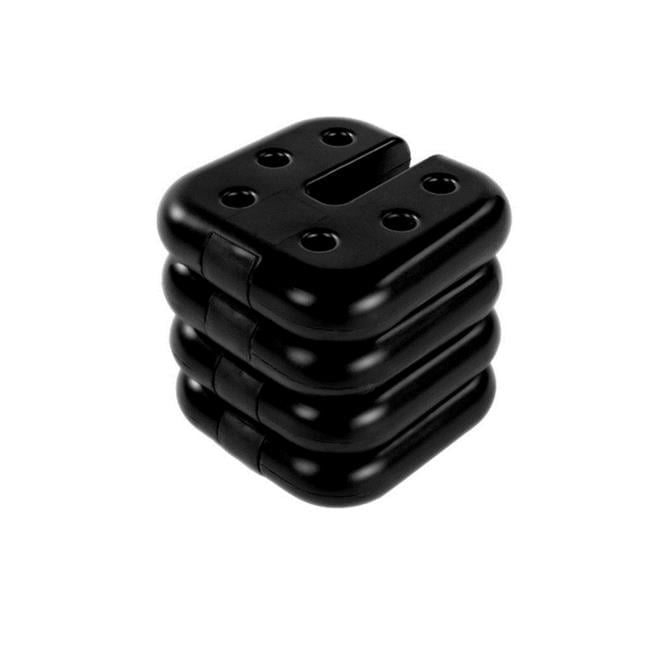 Crown Shade Black Vinyl Canopy Weight Plates, 4-Pack