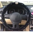 thumbnail image 1 of Crown Shape Rhinestone Plush Cute Steering Wheel Covers for Winter car Accessories Interior for Women, Black, 1 of 6