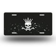 thumbnail image 1 of Crown Skull Logo Front License Plate,Metal License Plate,Funny Standard Plates Personalized Novelty Decorative For Men/Women/Boys/Girls Car 6×12 Inch, 1 of 7