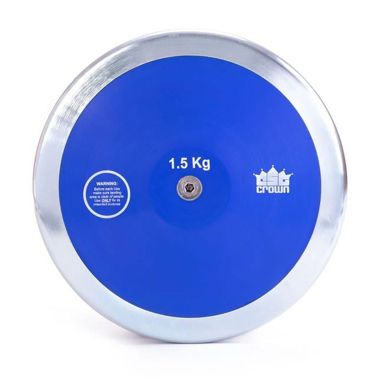 Crown Sporting Goods 1.5kg High Spin Discus, 80 Rim Weight ‚Äì High School & College