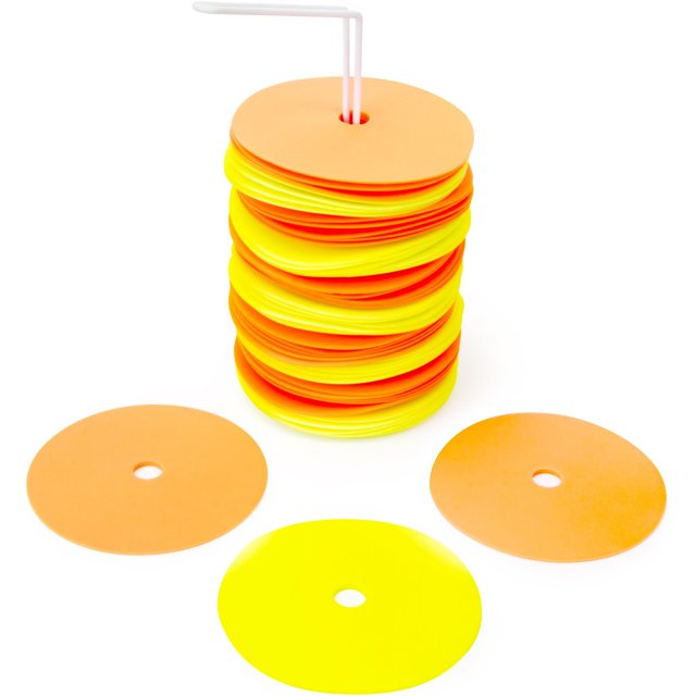 Crown Sporting Goods 6" NonSkid Floor Spot Markers Set of 50 Agility