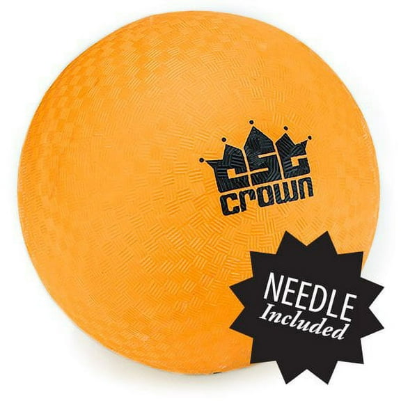 Crown Sporting Goods 8.5" Kickball & Dodgeball with Textured Grip, Orange