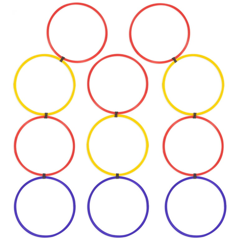 Crown Sporting Goods Agility Hoops Ladder Set 11 Linked Speed
