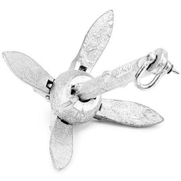 Crown Sporting Goods Galvanized Folding Grapnel Boat Anchors - 1.5 lbs