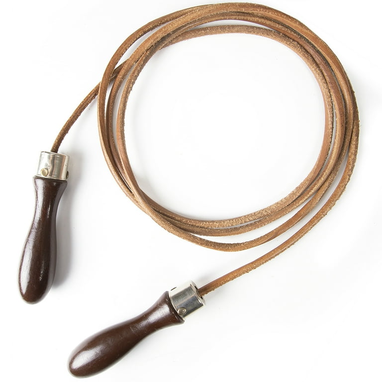 Crown Sporting Goods Vintage Jump Rope Leather Unisex 10-Foot