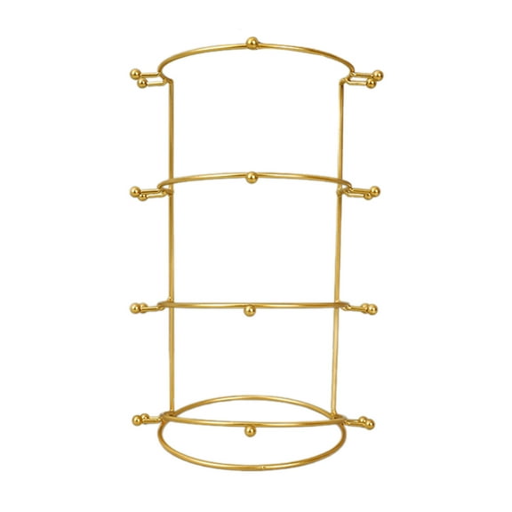 Bride Crown Headband Support Holder Princess Rhinestones Crown Display Rack Metal Gold Crystal Headbands