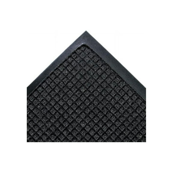 Crown Mats Super-Soak Wiper Scraper Mat - Floor - 68" Length x 45" Width x 0.375" Thickness - Rectangular - Rubber, Polypropylene - Charcoal - 1Each