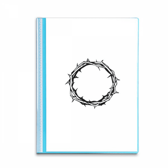 Crown Thorns Innocent Savior Sacred Book Sheet Protectors Portfolio Binder Folder