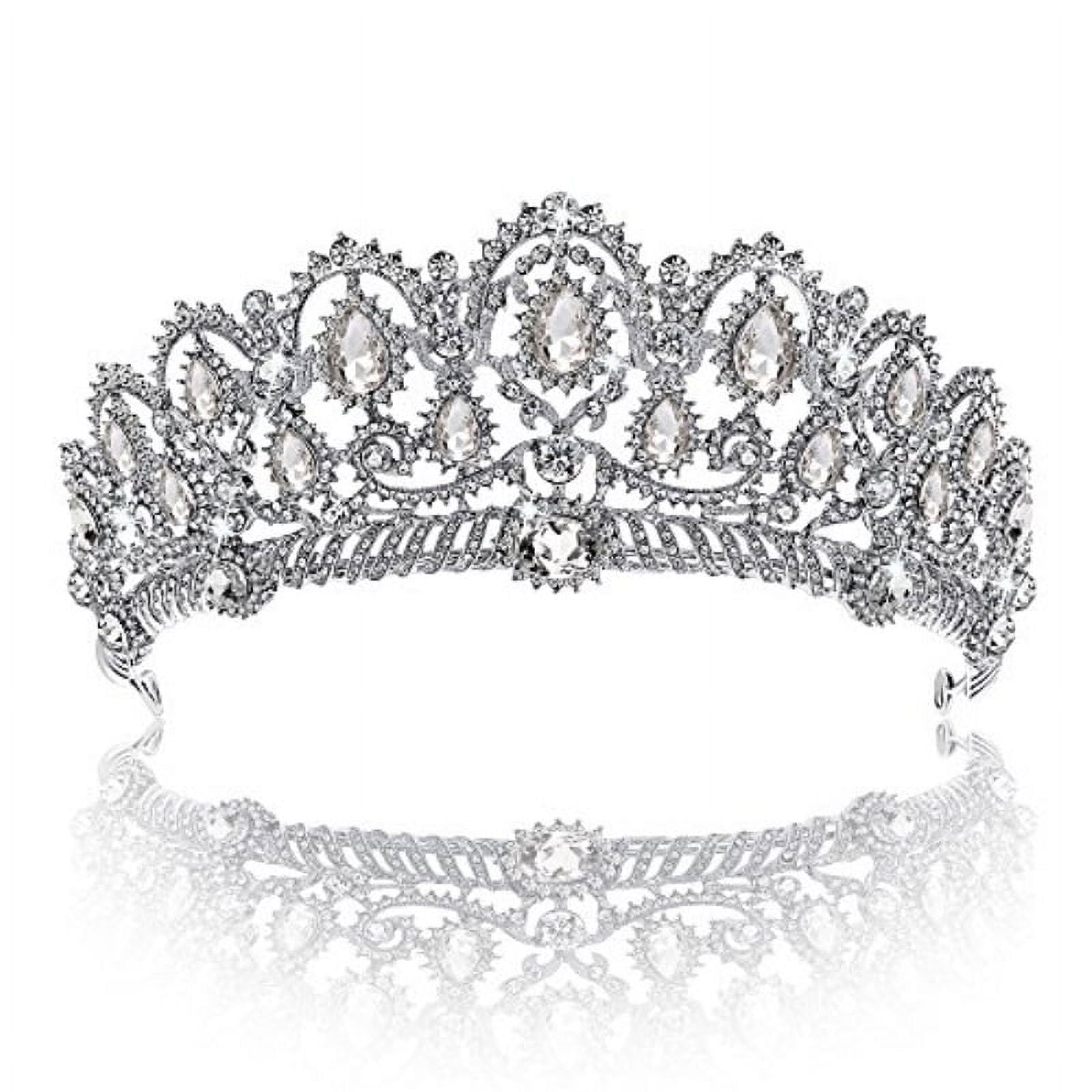 Crown, Tiara, YallFF Prom Queen Crown Quinceanera Pageant Crowns Princess  Crown Rhinestone Crystal Bridal Crowns Tiaras for Women - Walmart.com, image size:1600x1600