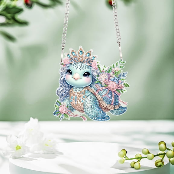 Crown Turtle Diamond Art Painting Kit Pendant