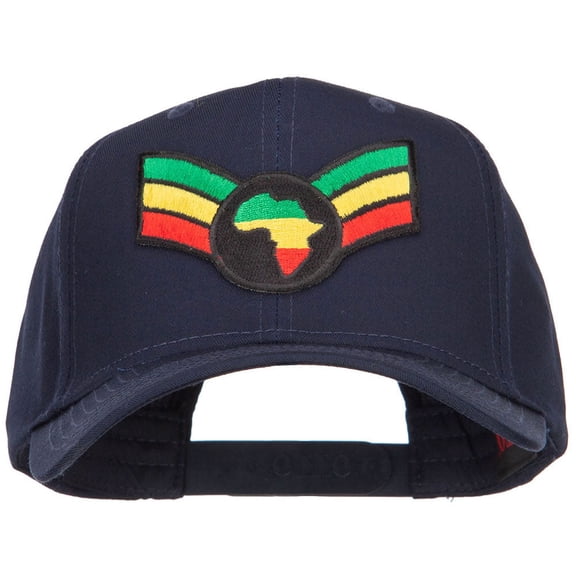 Crown Wing Africa Patched Cap - Navy OSFM