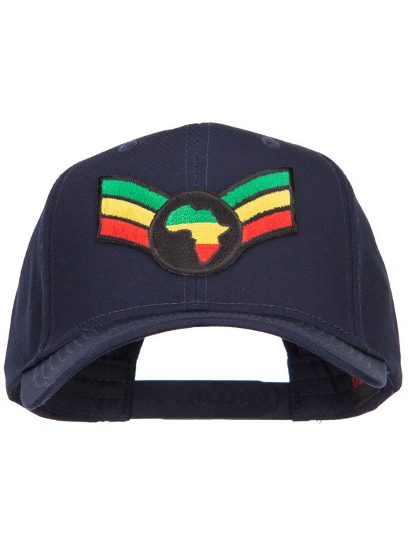 Crown Wing Africa Patched Cap - Navy OSFM