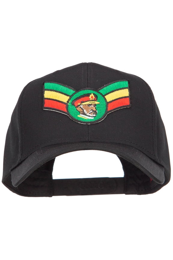 Crown Wing King Rasta Patched Cap - Black OSFM