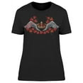 thumbnail image 1 of Crown Wings And Roses T-Shirt Women -Image by Shutterstock, Female XX-Large, 1 of 2