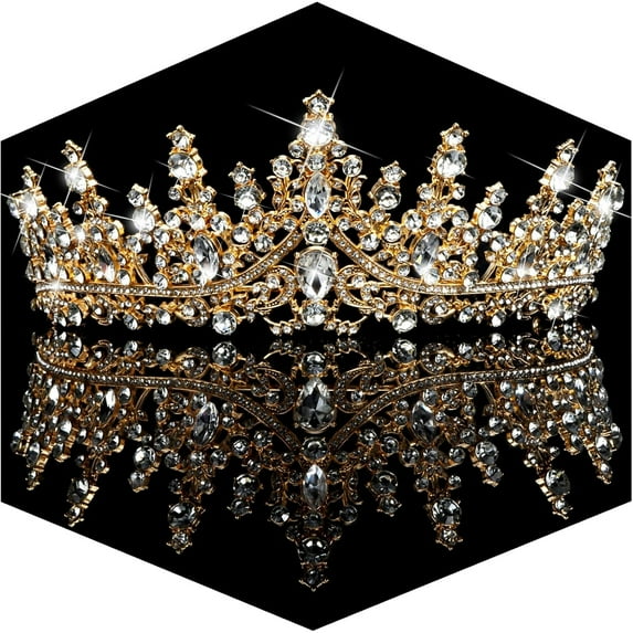 Crown for Women Crystal Queen Crown Princess , coronas 15 pastel, Wedding Tiara for Bride Bridal Hair Accessories Birthday Prom Pageant Party Halloween