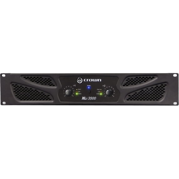 Crown Pro XLi3500 2700w 2-Ch Amplifier Bundle with two Audio Technica Monitors and DJ Headphones