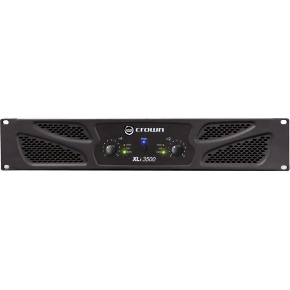 Crown Pro XLi3500 2700w 2-Ch Amplifier Bundle with two Audio Technica Monitors and DJ Headphones