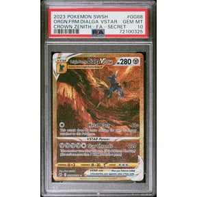 Graded Pokmon Origin Forme Dialga VSTAR Crown Zenith Galarian Gallery GG68/GG70 Holo Secret Rare PSA 10