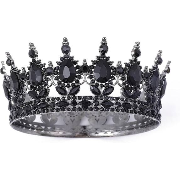 Crown for Women, KC Gold Rhinestone Queen Crown, Elegant Tiara for Bridal, Birthday & Costume Events, Crystal Princess Hair Accessories