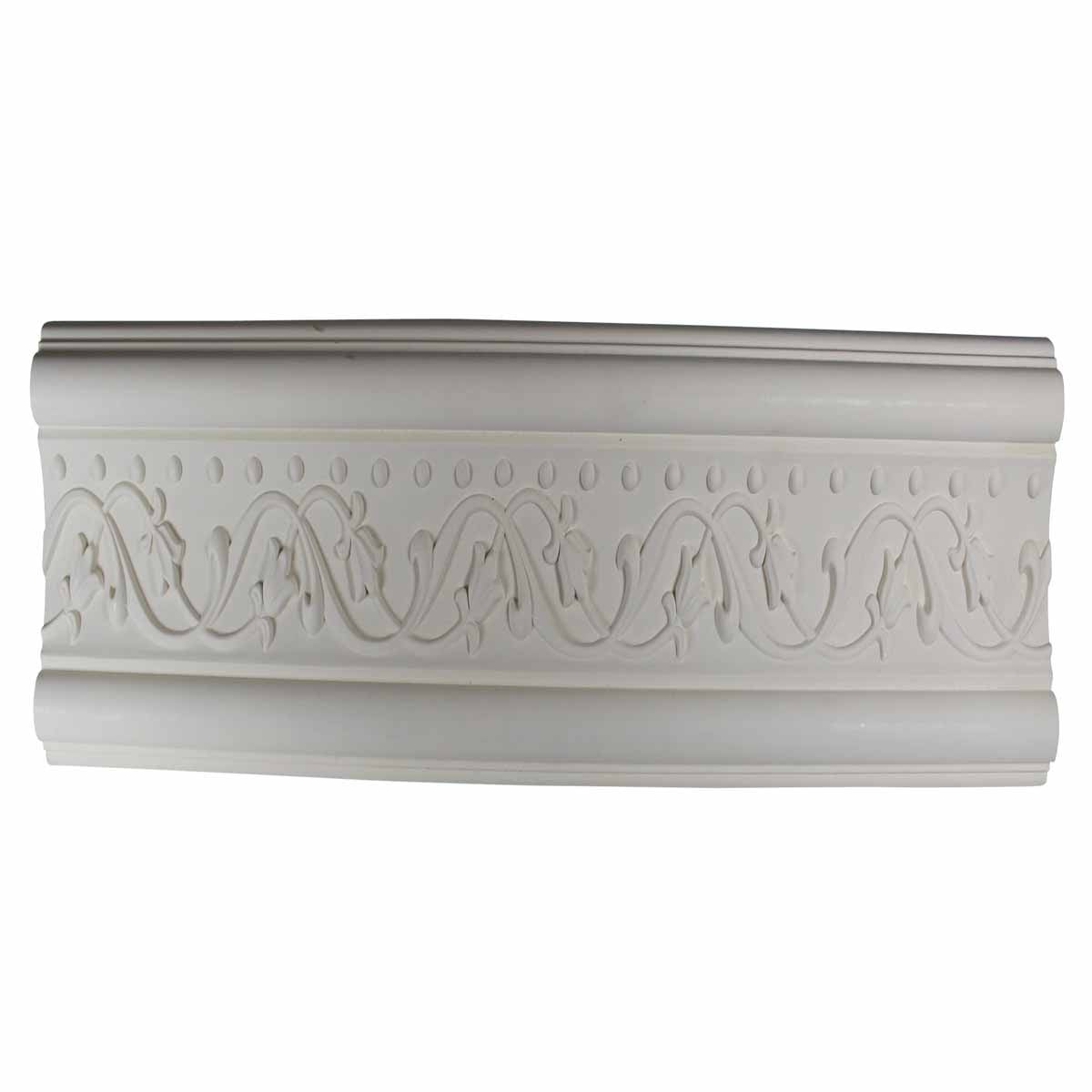 Primed White Urethane Ornate Crown Molding 96" L
