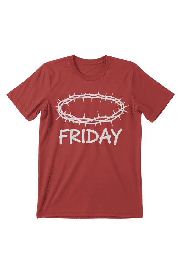 Crown of Thorns Friday T-Shirt | Christian Good Friday Easter Faith Apparel