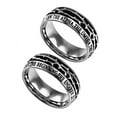 thumbnail image 1 of Crown of Thorns Ring, ALPHA AND OMEGA Revelations 22:13, Stainless Steel, 1 of 4